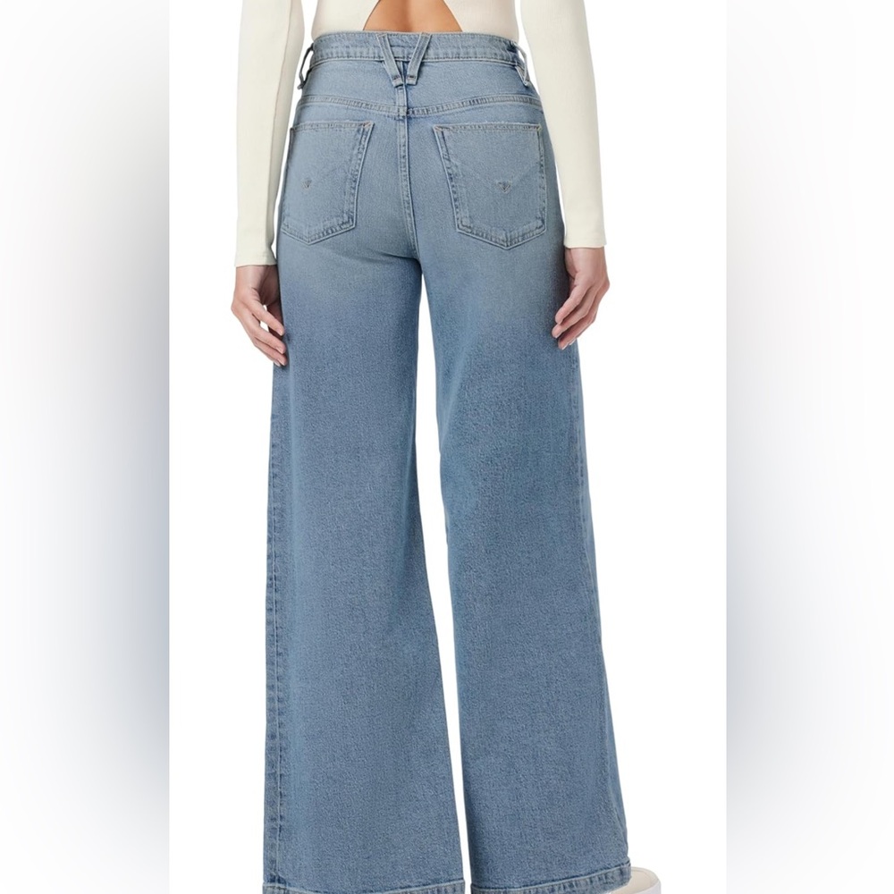 NWT Hudson Size 26 Women's James High Rise Wide Leg Jeans: Caribbean Breeze - Picture 3 of 16